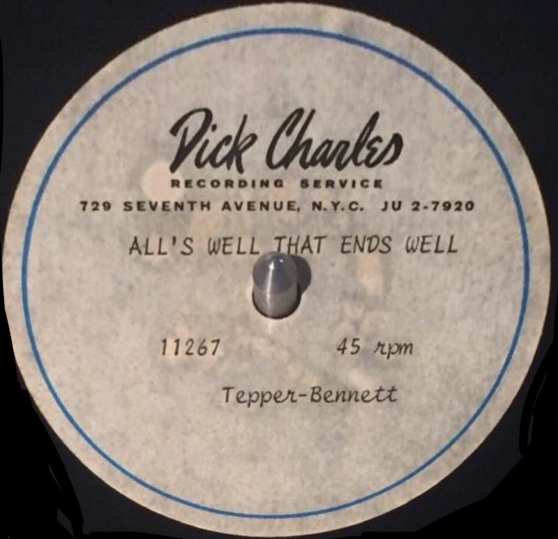 All's well that ends well - demo acetate.jpg